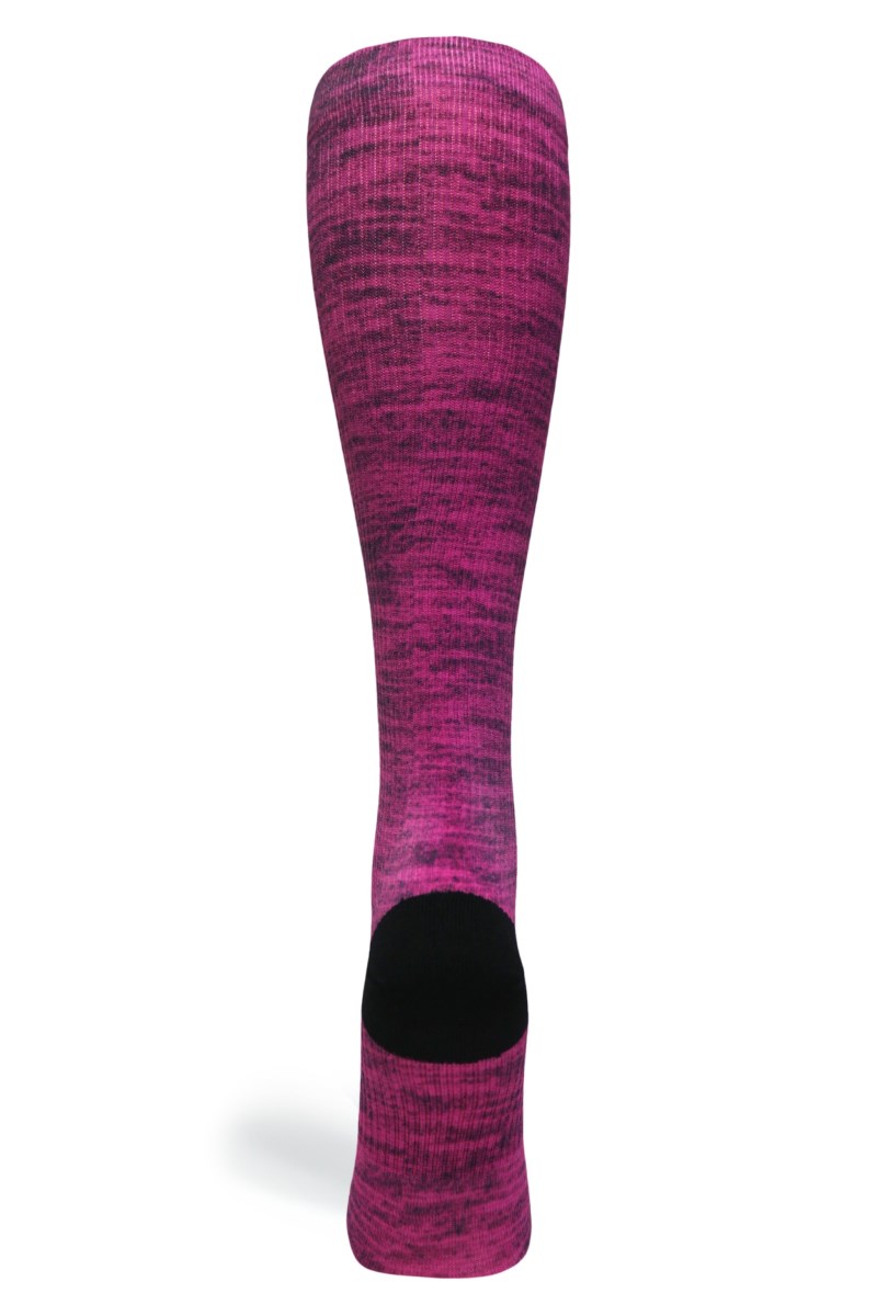 Crazy 360 Magenta Heather OTC Compression Socks (Standard & Extra Wide)