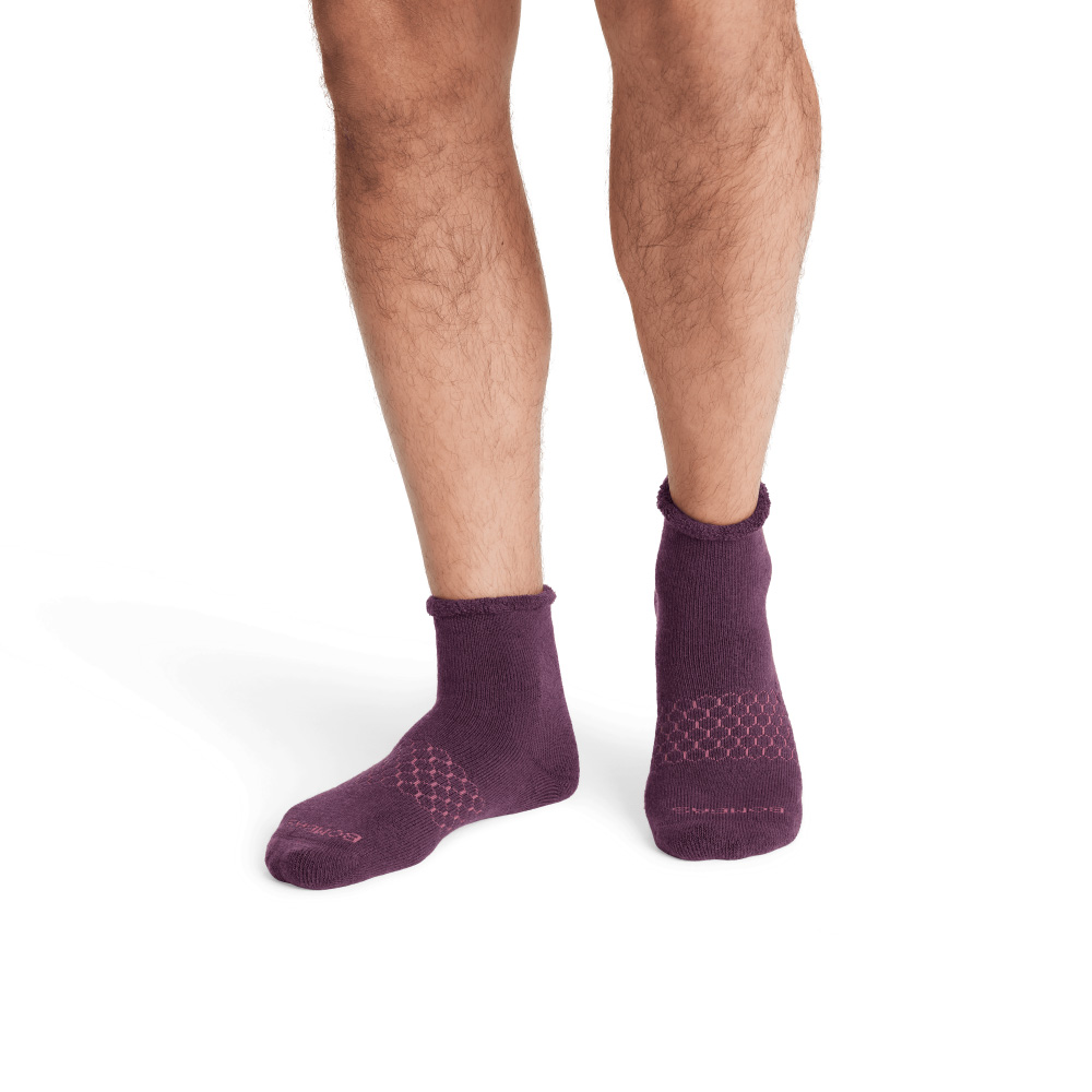 Bombas Men's Merino Wool Blend Roll-Top House Socks