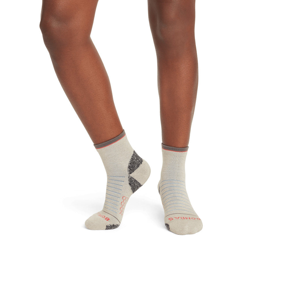Bombas Women's Merino Wool Blend Hiking Quarter Sock 3-Pack