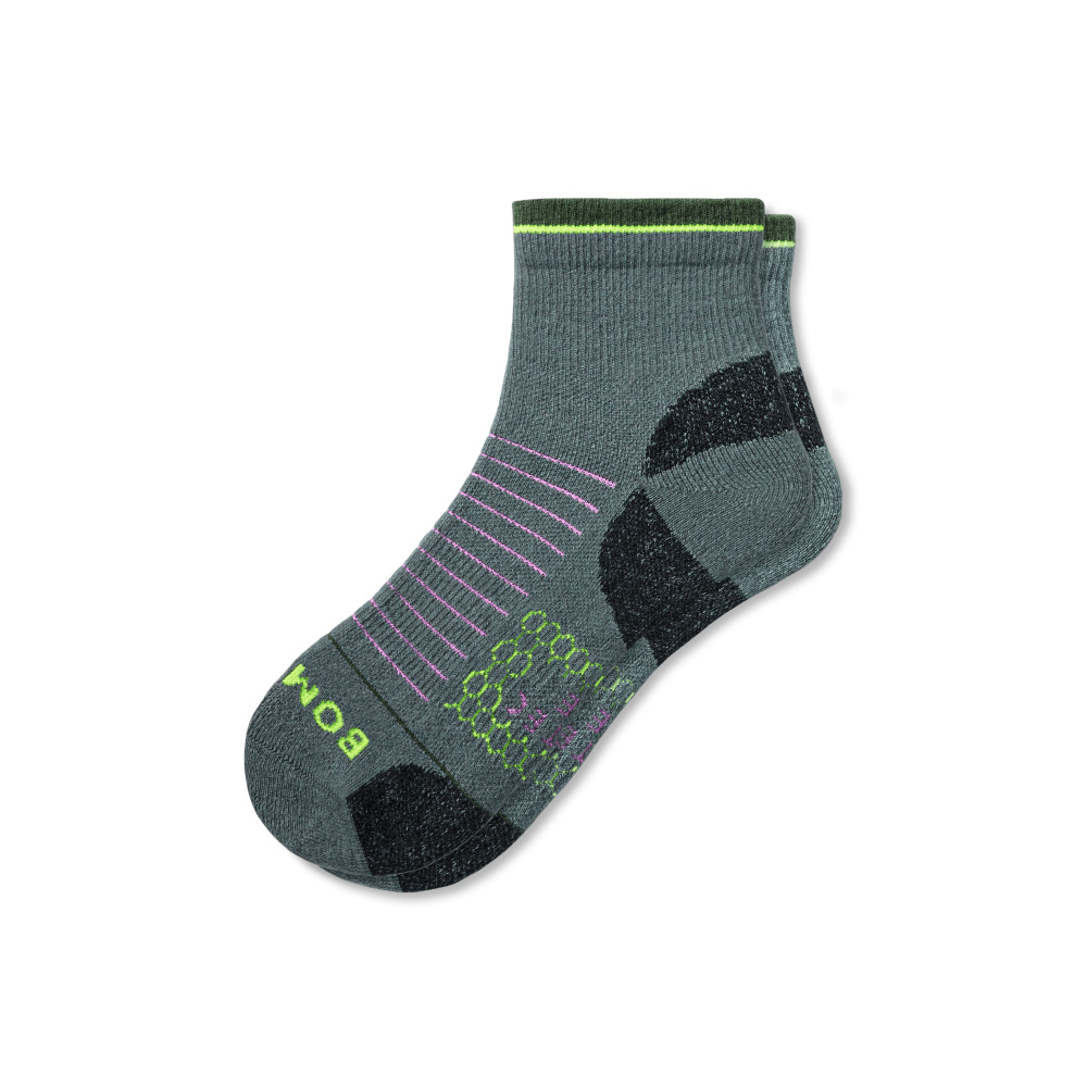 Bombas Men's Merino Wool Blend Hiking Quarter Socks