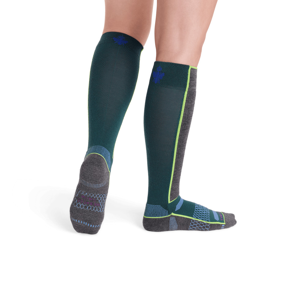 Bombas Women's Mid-Cushion Merino Wool Blend Ski & Snowboard Sock 3-Pack