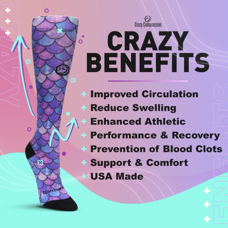 Crazy 360 Catween OTC Compression Socks (Standard & Extra Wide)