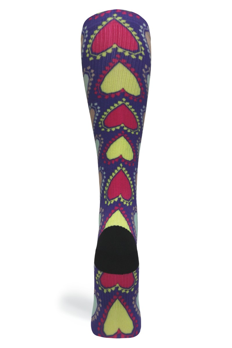 Crazy 360 Straight Hearts (EXTRA WIDE CALF)