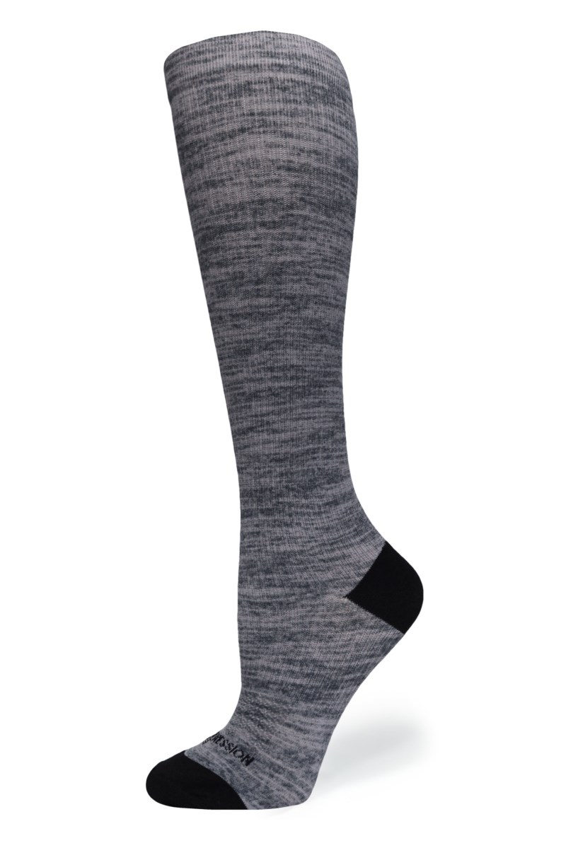 Crazy 360 Grey Heather OTC Compression Socks (Standard & Extra Wide)