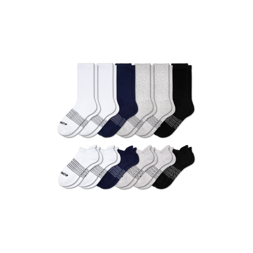 Bombas Women's Calf & Ankle Sock 12-Pack