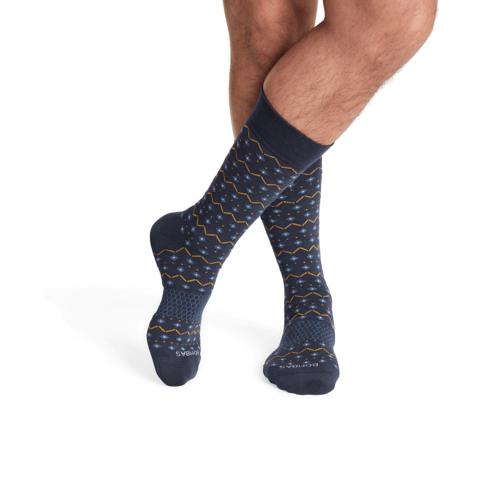 Bombas Men's Dress Calf Sock 4-Pack Gift Box
