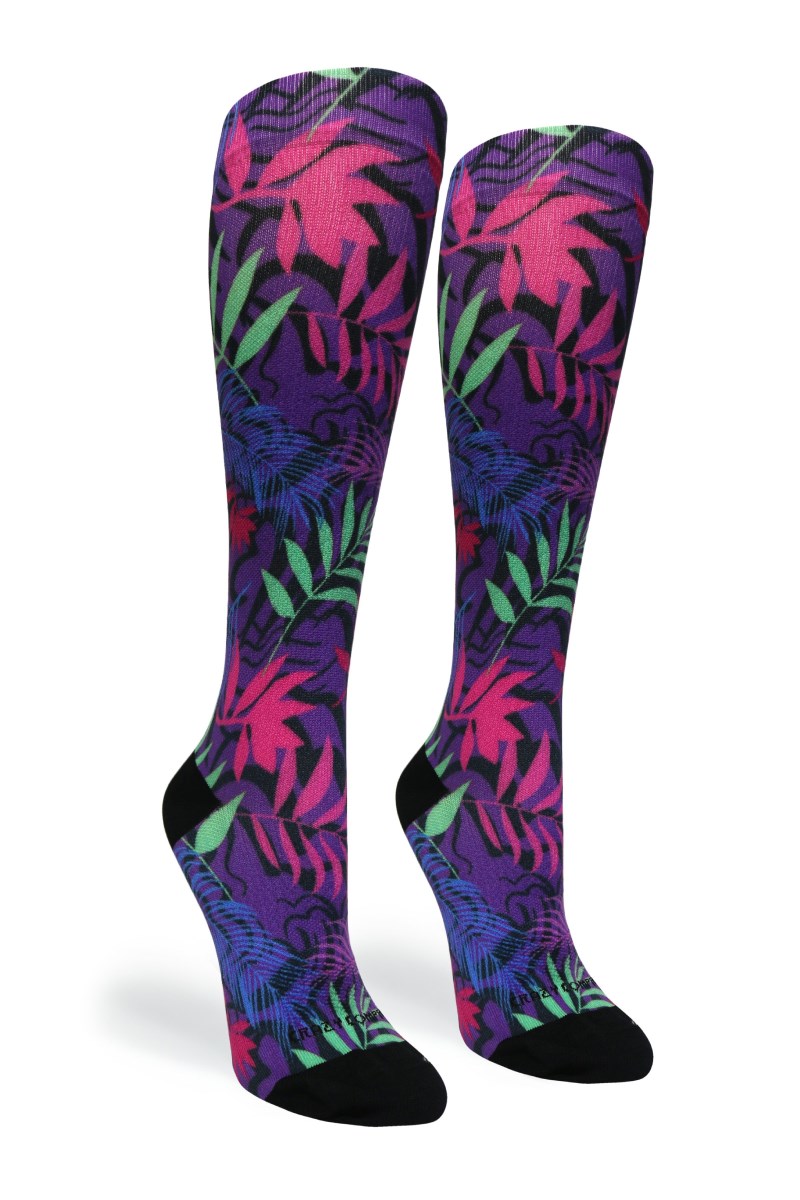Crazy 360 Retro Jungle OTC Compression Socks (Standard & Extra Wide)