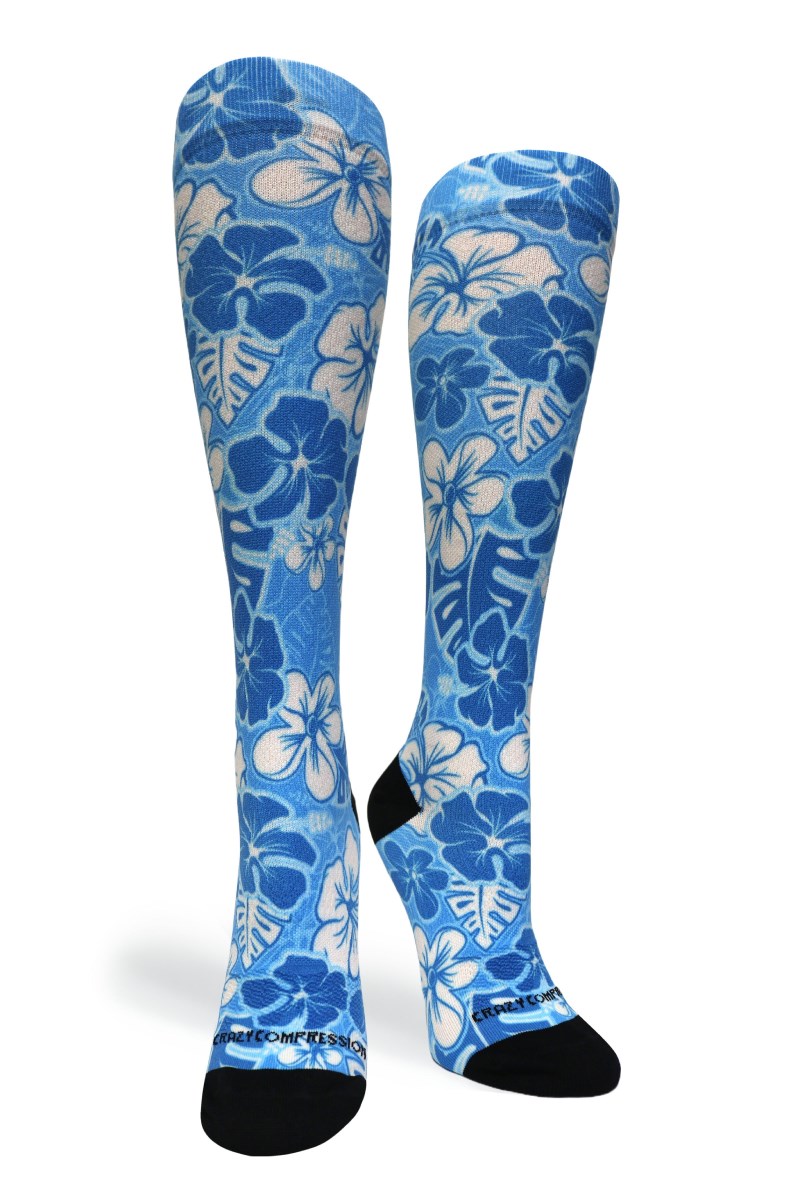 Crazy 360 Aloha Blue OTC Compression Sock (Standard & Extra Wide)