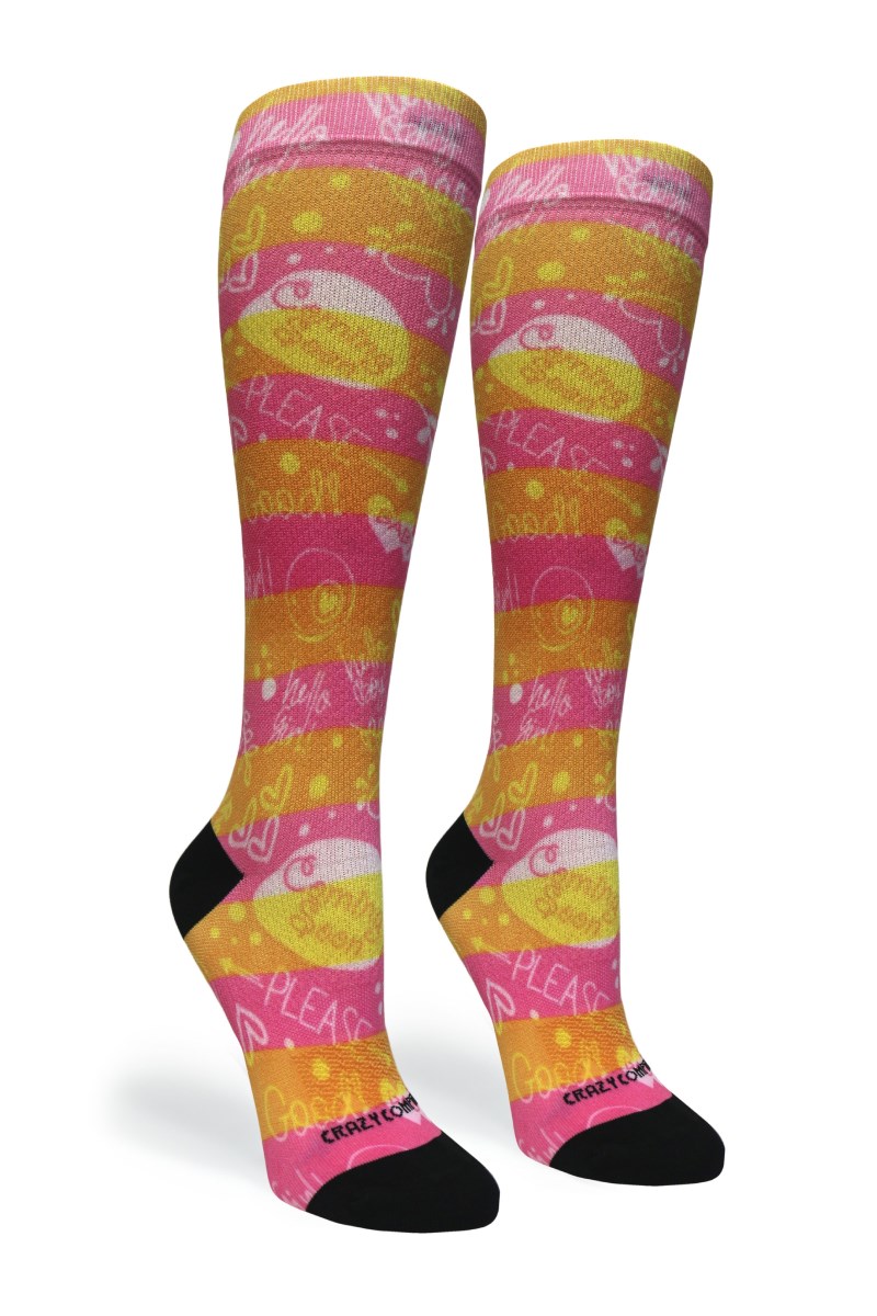Crazy 360 Hello Baby OTC Compression Socks (Standard & Extra Wide)