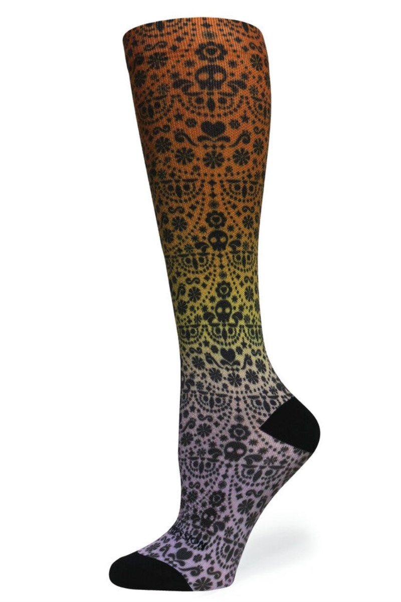 Crazy 360 Skull Ombré OTC Compression Socks (Standard & Extra Wide)