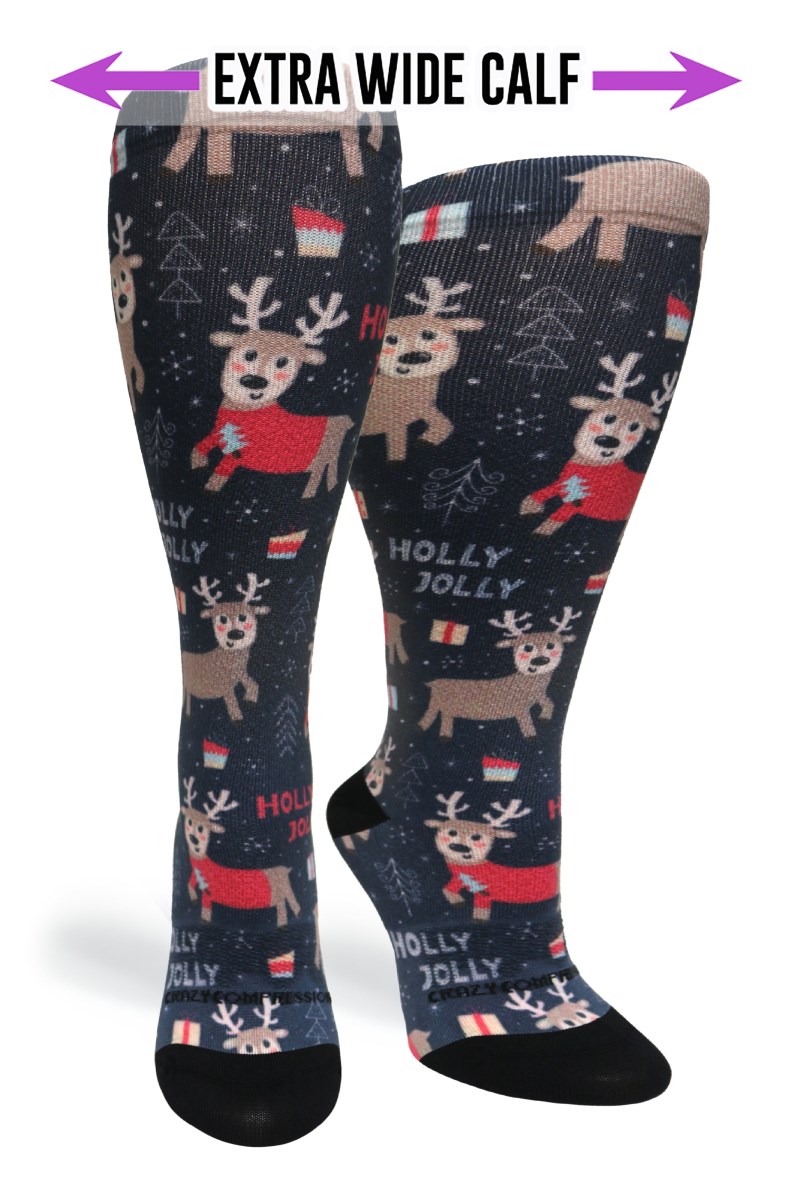 Crazy 360 Holly Jolly (EXTRA WIDE CALF)