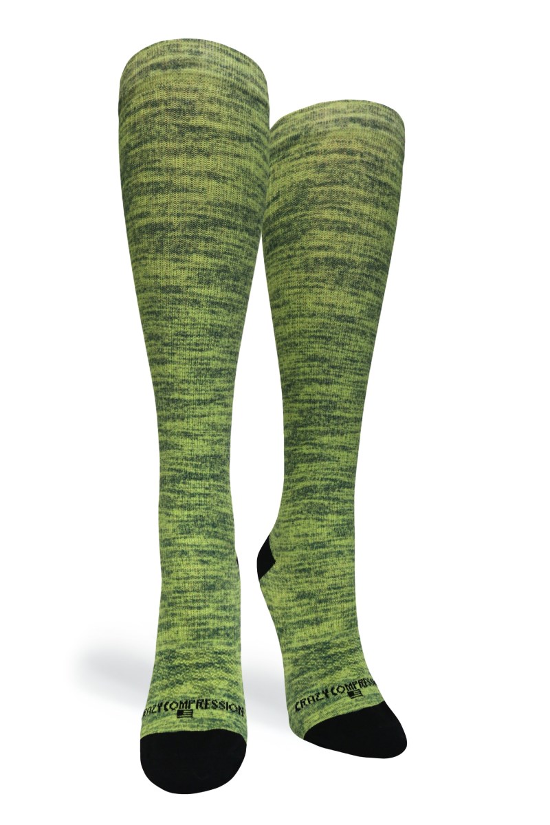 Crazy 360 Yellow Heather OTC Compression Socks (Standard & Extra Wide)
