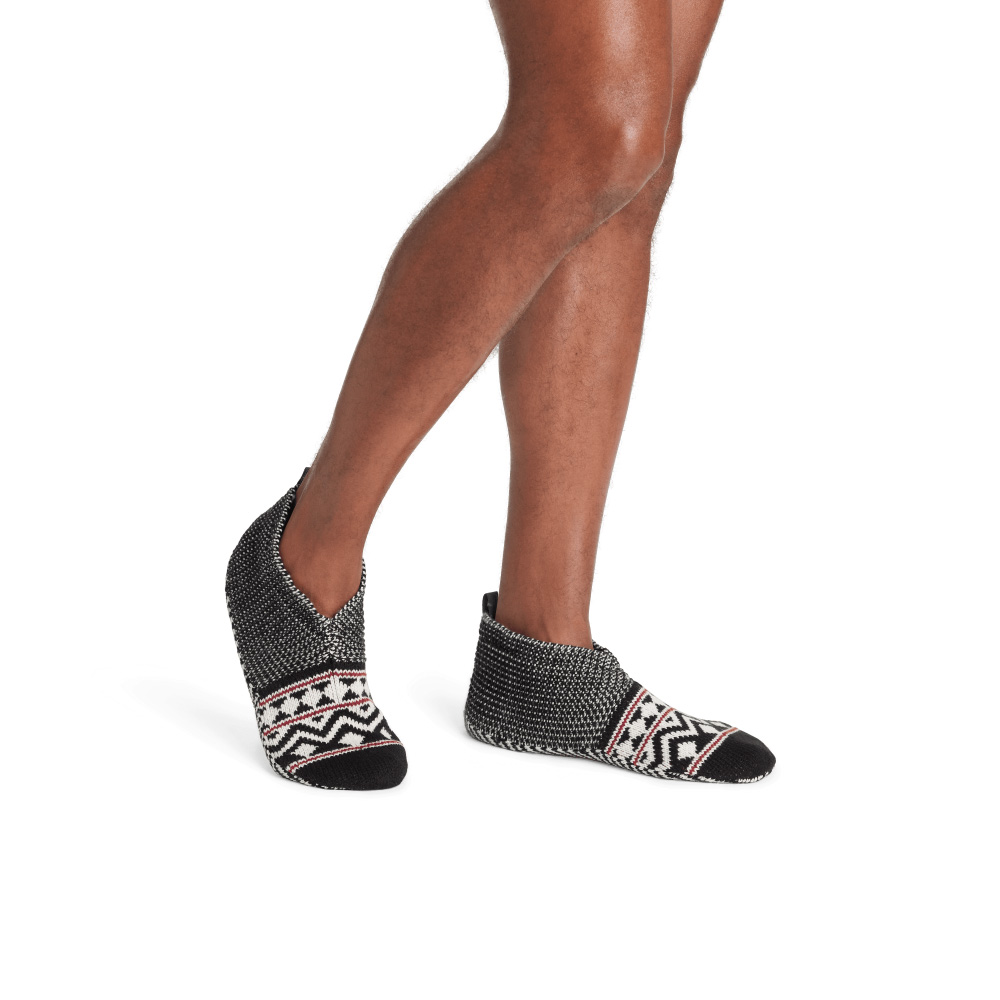 Bombas Men's Patterned Gripper Slipper - Double Cushion 2-Pack