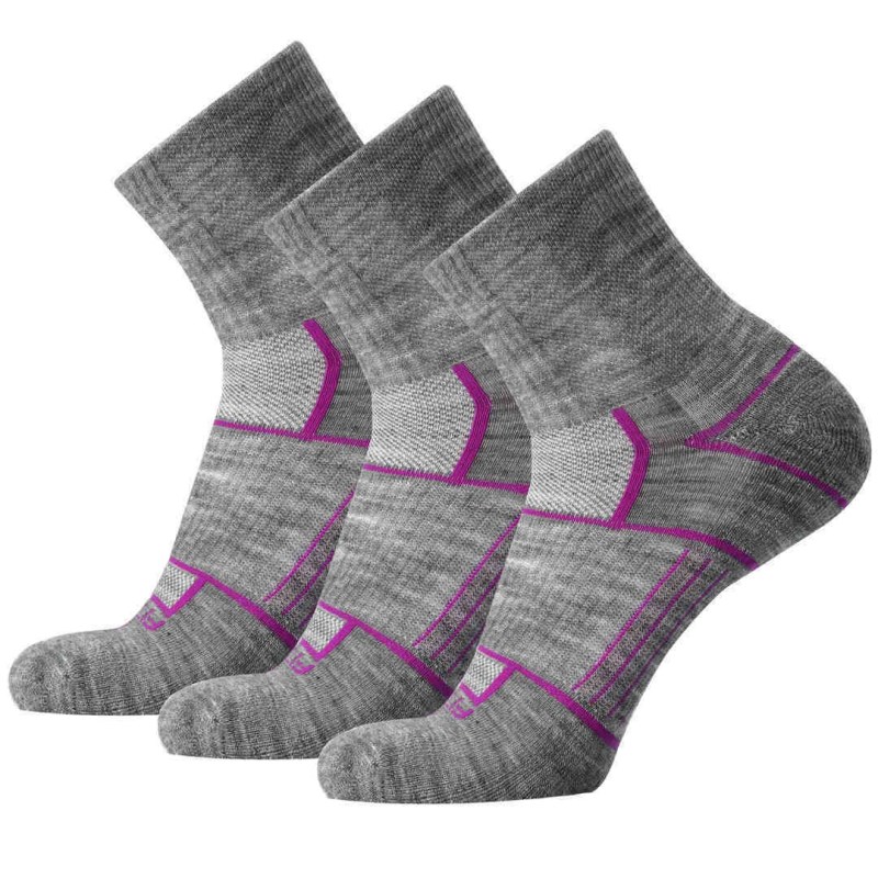 Crazy Fitsok ISW Isolwool® Grey Trail Cuff (3 pair pack)