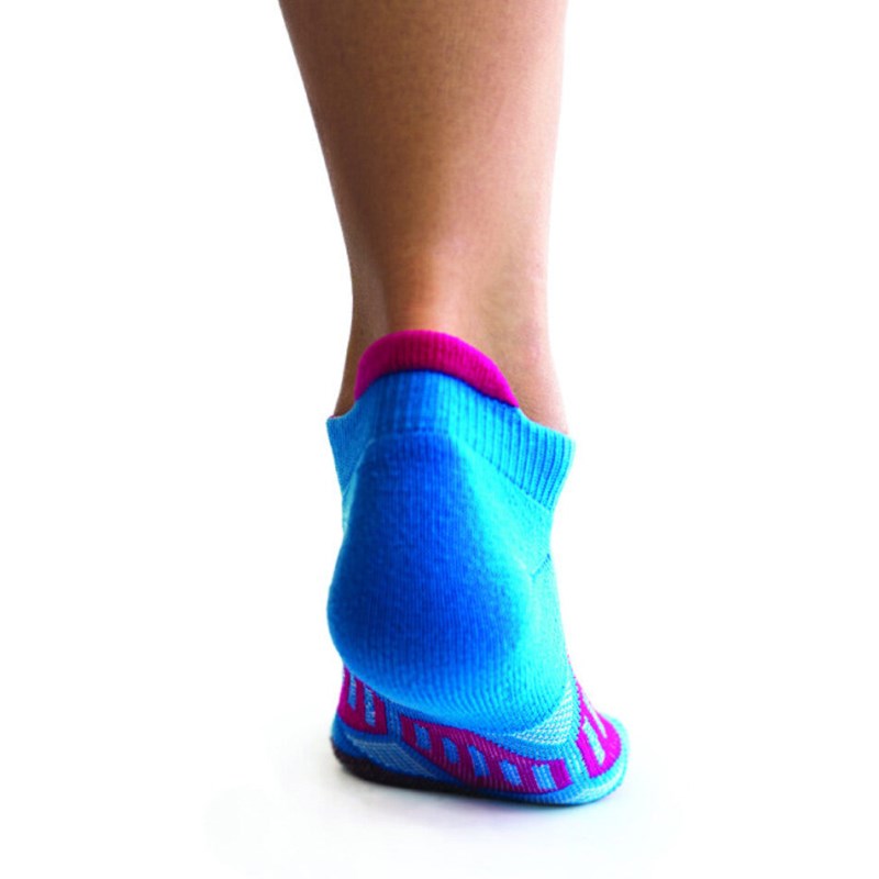 Crazy Aqua & Pink Runners - Elite Running Socks
