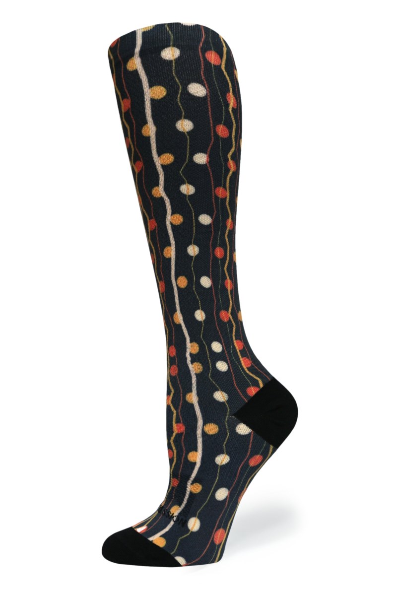 Crazy 360 Zigzag Dots (EXTRA WIDE CALF)