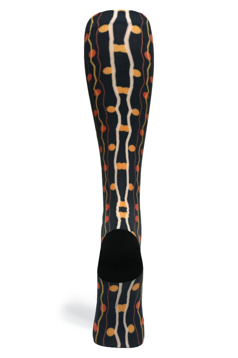 Crazy 360 Zigzag Dots (EXTRA WIDE CALF)