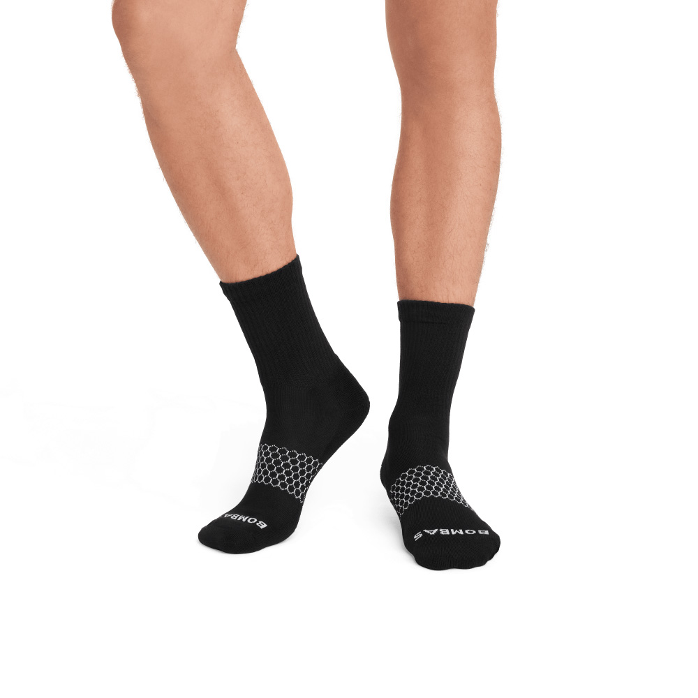 Bombas Men's Solids Half Calf Sock 4-Pack