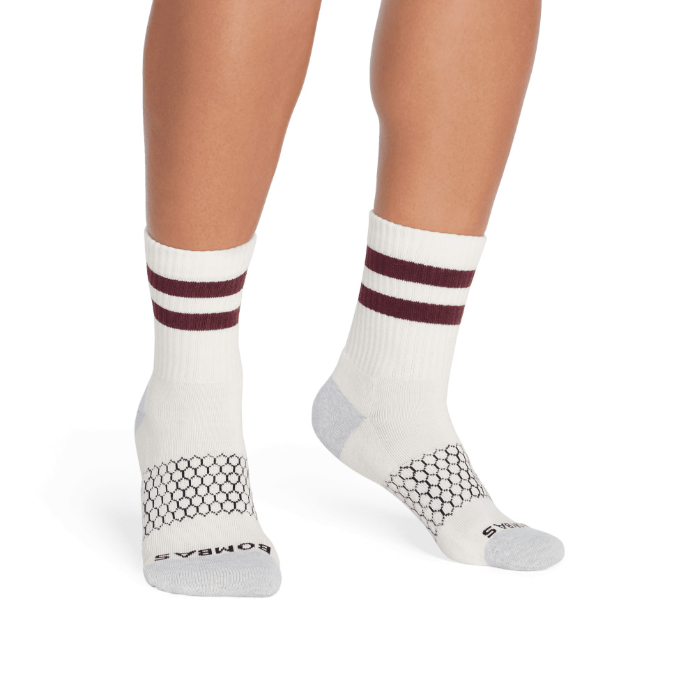 Bombas Women's Vintage Stripes Half Calf Socks