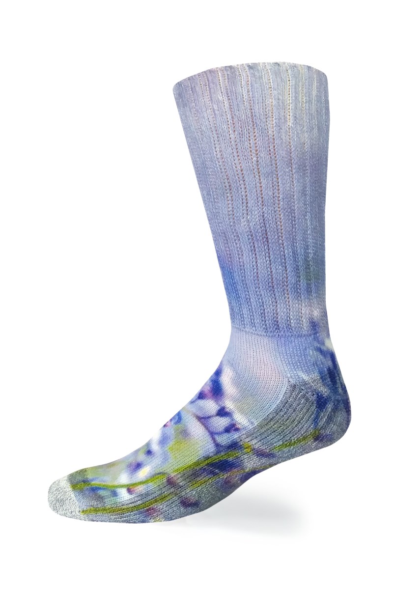 Crazy Cozy Diabetic Comfort Relax Fit Floral Crew Socks