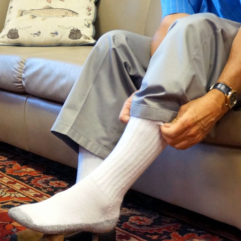 Crazy Cozy Diabetic Comfort Relax Fit Floral Crew Socks