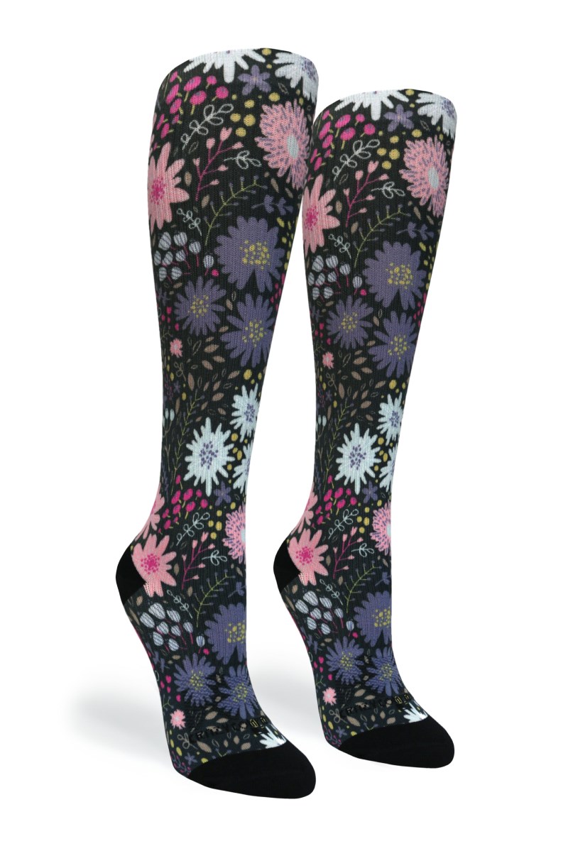 Crazy 360 Night Garden OTC Compression Socks (Standard & Extra Wide)