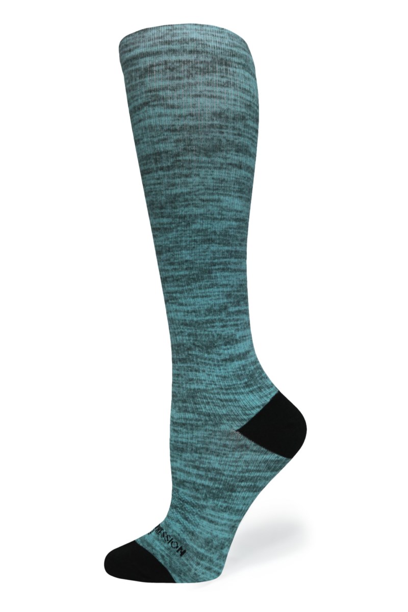 Crazy 360 Green Heather OTC Compression Socks (Standard & Extra Wide)