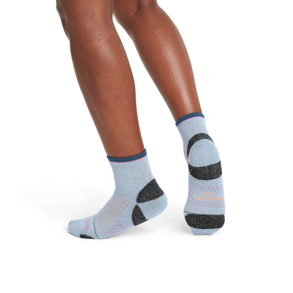 Bombas Women's Merino Wool Blend Hiking Quarter Socks