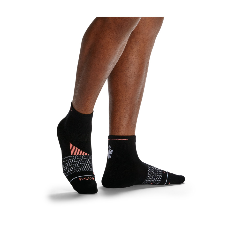 Bombas Men's Merino Wool Blend Running Quarter Sock 3-Pack