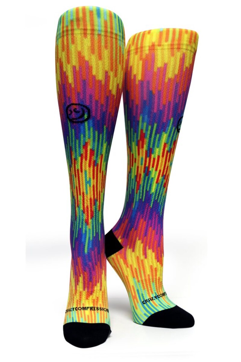 Crazy 360 Color Jam OTC Compression Socks (Standard & Extra Wide)