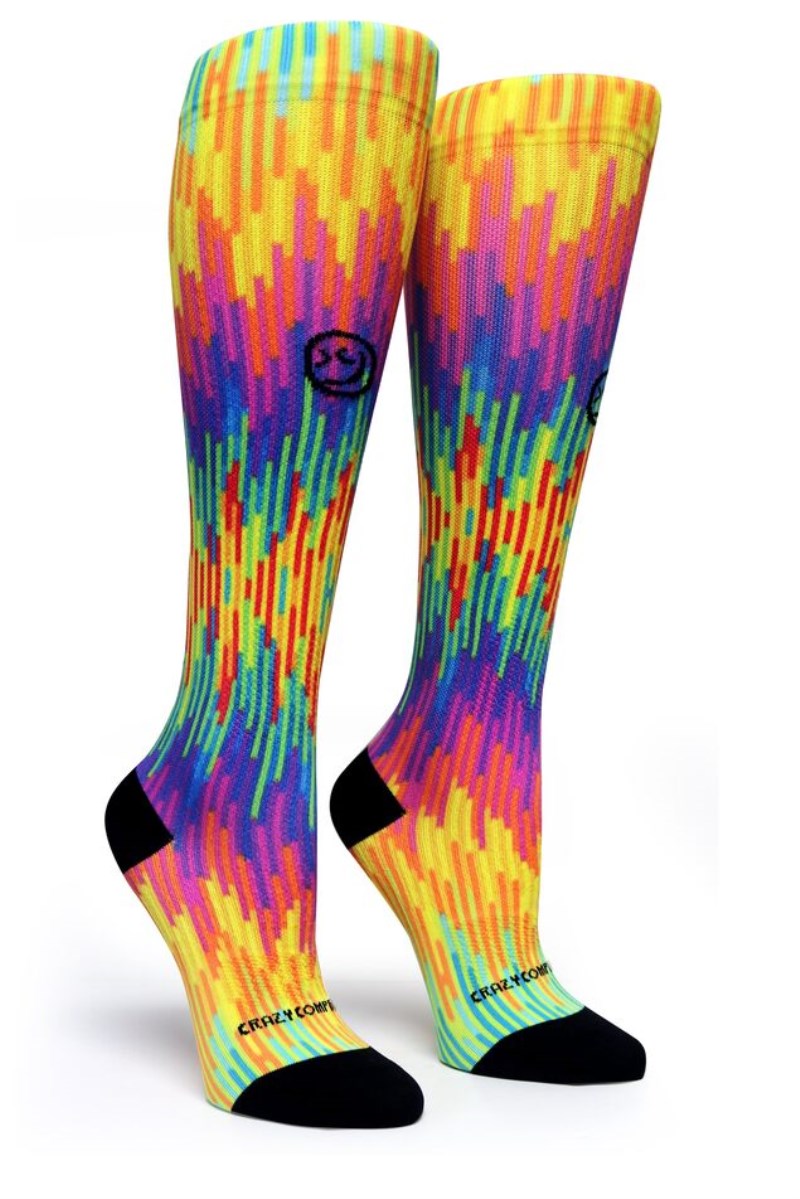 Crazy 360 Color Jam OTC Compression Socks (Standard & Extra Wide)