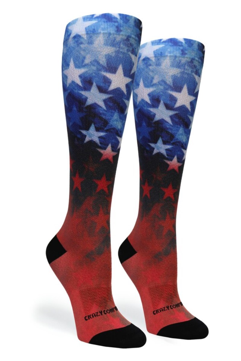 Crazy 360 Stars of Glory OTC Compression Socks (Standard & Extra Wide)