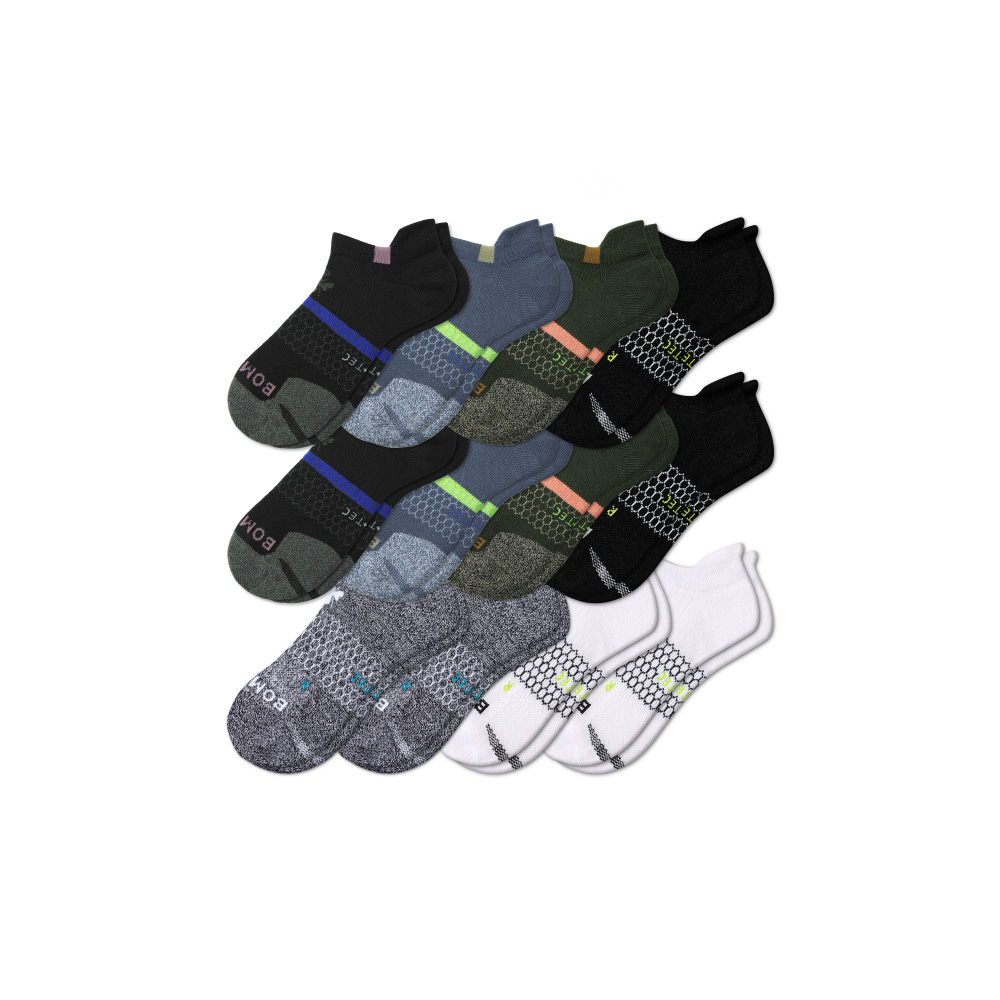 Bombas Men's All-Purpose Performance Ankle Sock 12-Pack