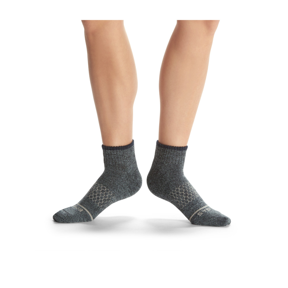 Bombas Women's Merino Wool Blend Quarter Sock 4-Pack