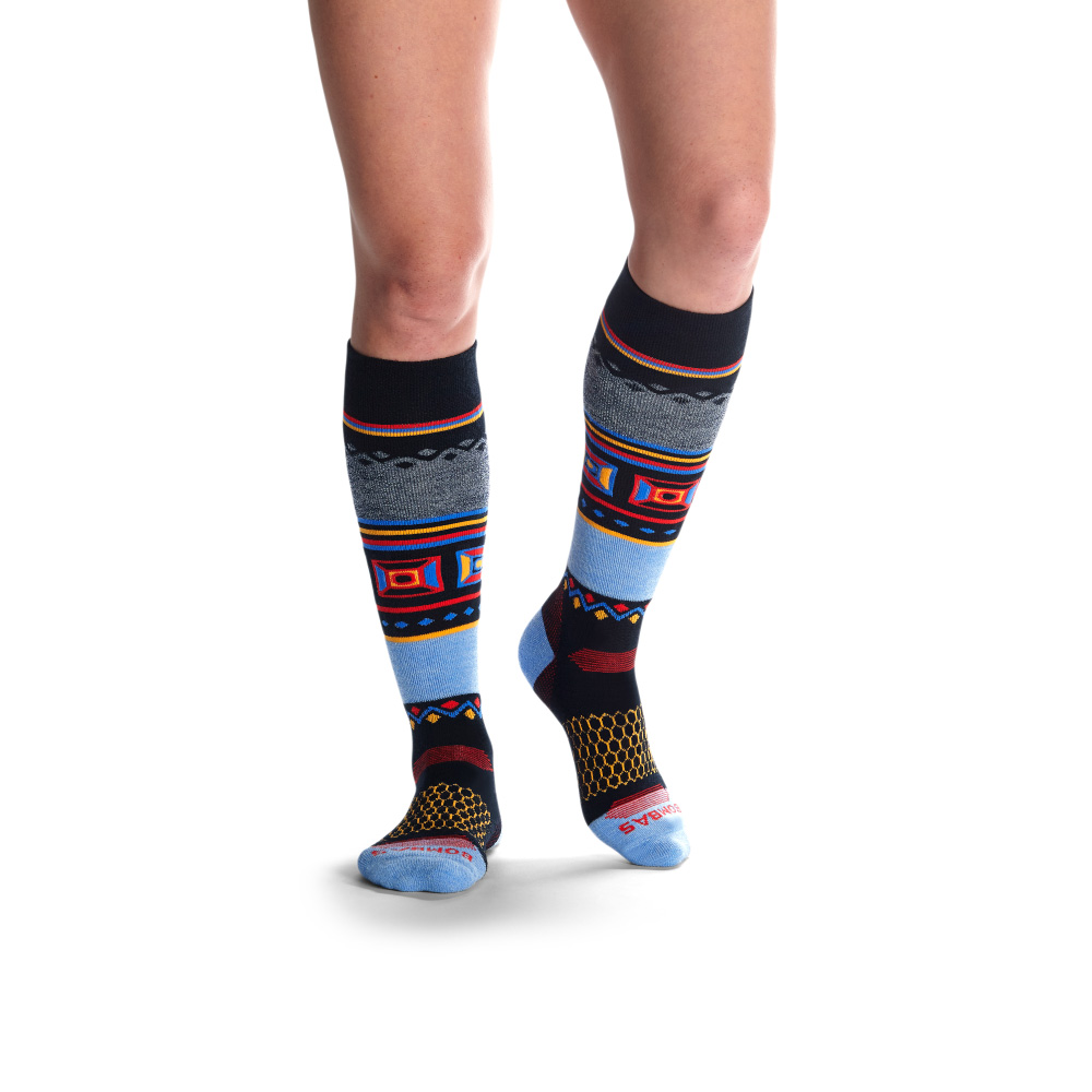 Bombas Women's Mid-Cushion Merino Wool Blend Ski & Snowboard Sock 3-Pack