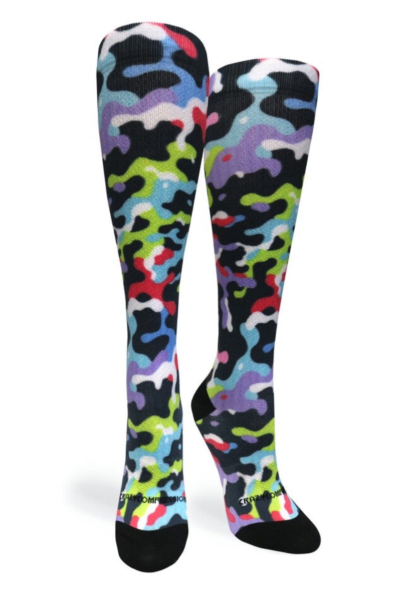 Crazy 360 Camo Array OTC Compression Socks (Standard & Extra Wide)