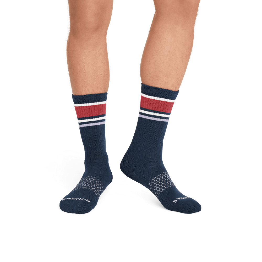 Bombas Men's Stripes Calf Socks