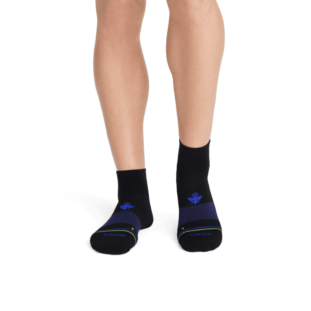 Bombas Men's Merino Wool Blend Athletic Quarter Sock 3-Pack