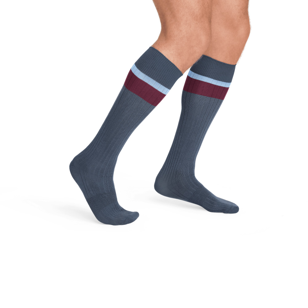 Bombas Men's Ribbed Dress Over the Calf Sock 8-Pack