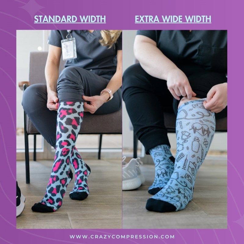 Crazy 360 Web of Nite OTC Compression Socks (Standard & Extra Wide)