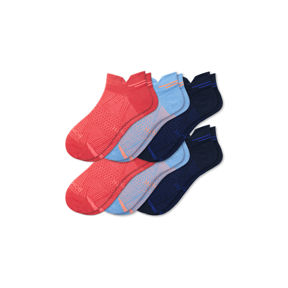 Bombas Women's Lightweight Athletic Ankle Sock 6-Pack
