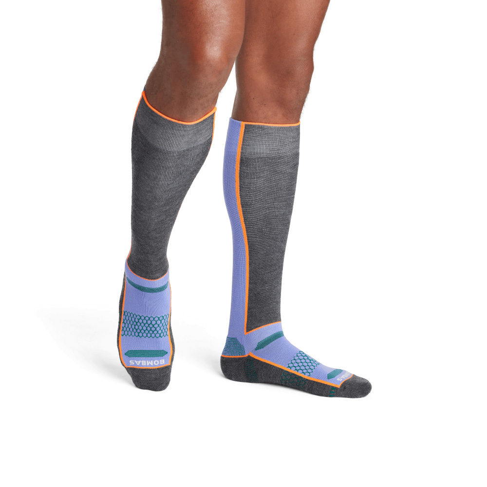 Bombas Men's Mid-Cushion Merino Wool Blend Ski & Snowboard Socks