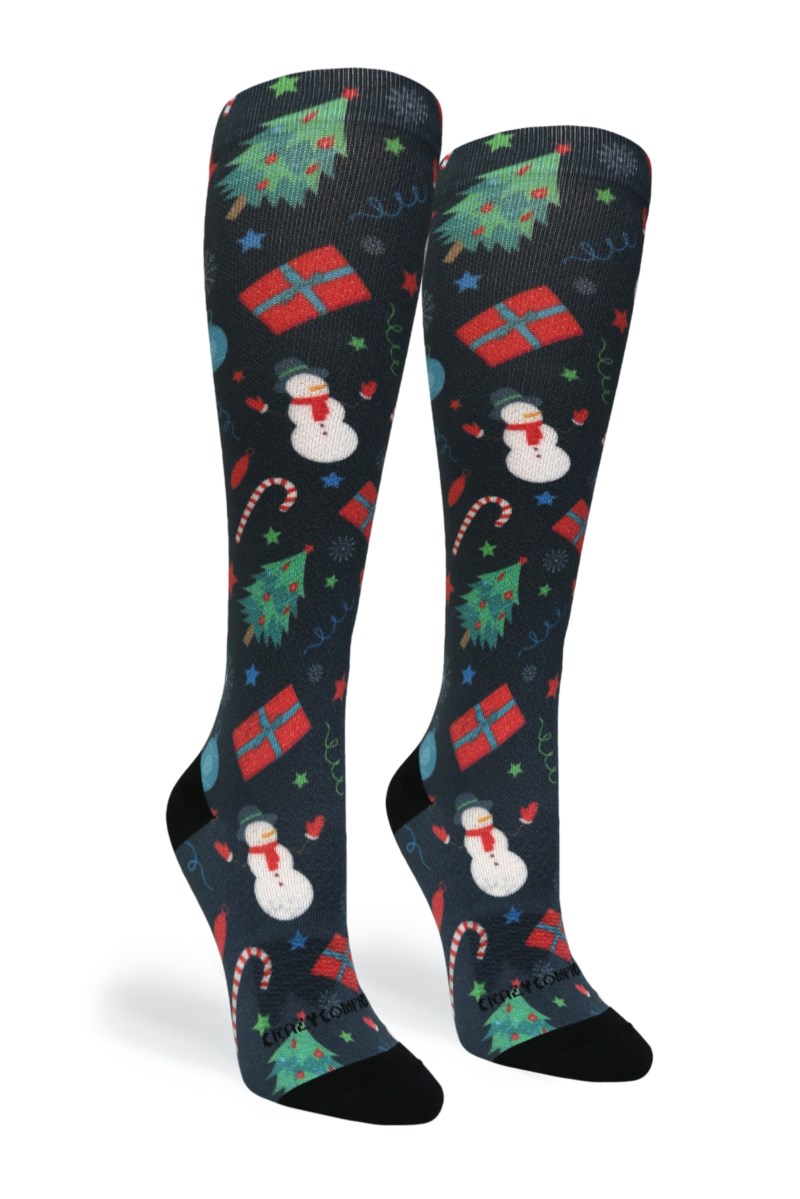 Crazy 360 Frosty's Party OTC Compression Socks (Standard & Extra Wide)