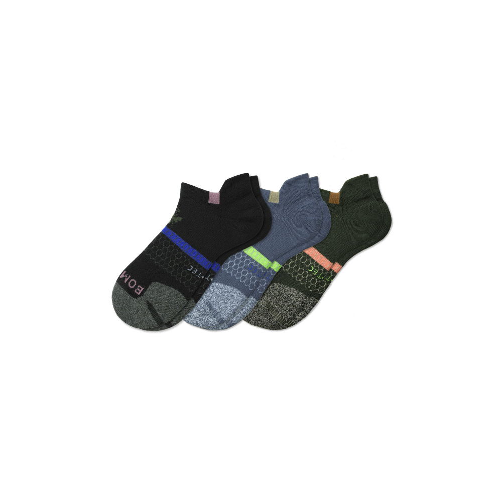 Bombas Men's All-Purpose Performance Ankle Sock 3-Pack