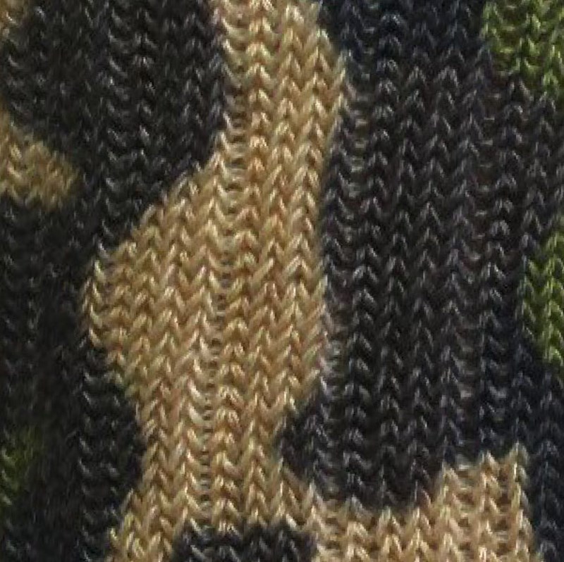 Crazy Cozy Diabetic Comfort Relax Fit Green Camo Crew Socks
