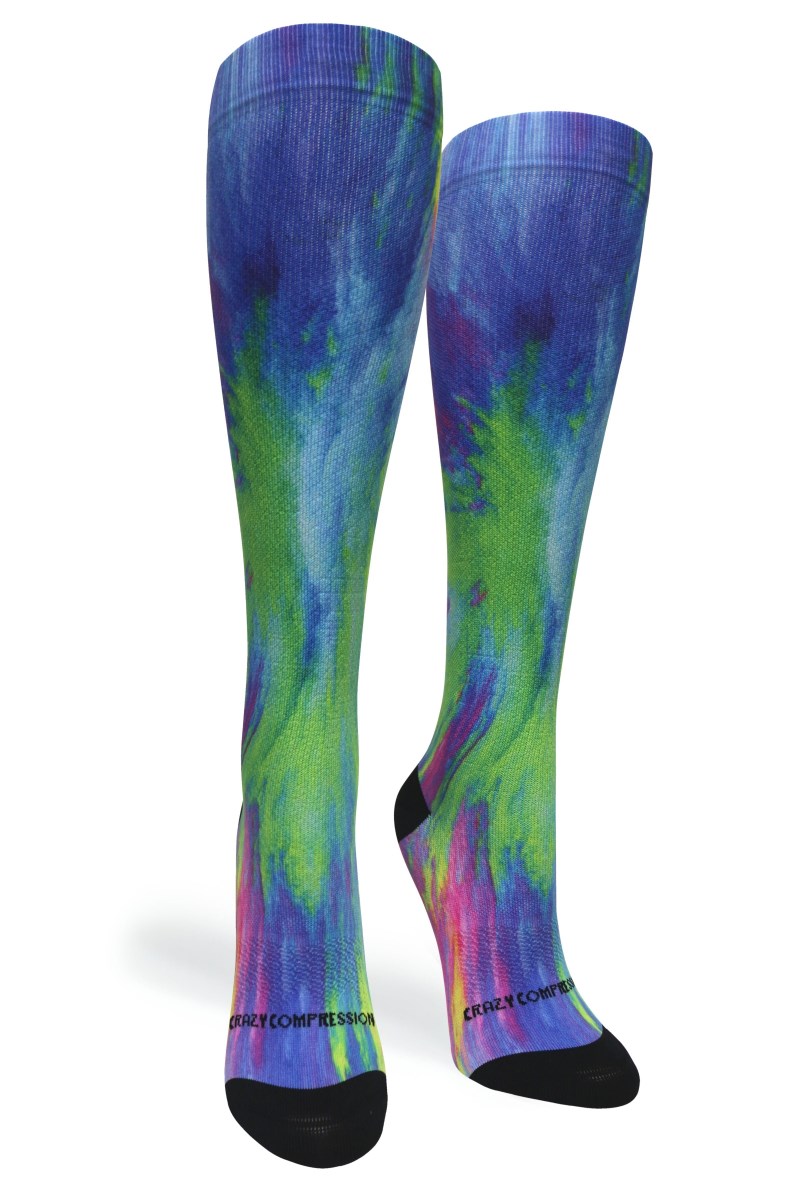 Crazy 360 Color Burst OTC Compression Socks (Standard & Extra Wide)