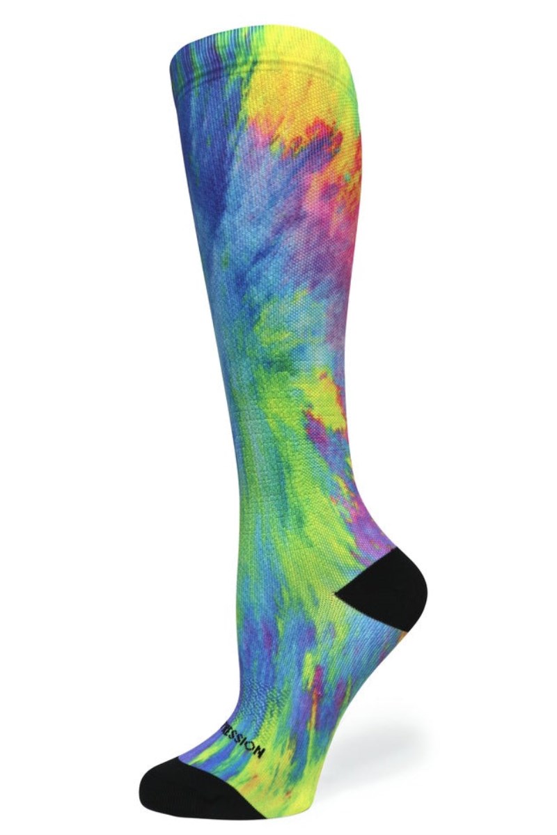 Crazy 360 Color Burst OTC Compression Socks (Standard & Extra Wide)