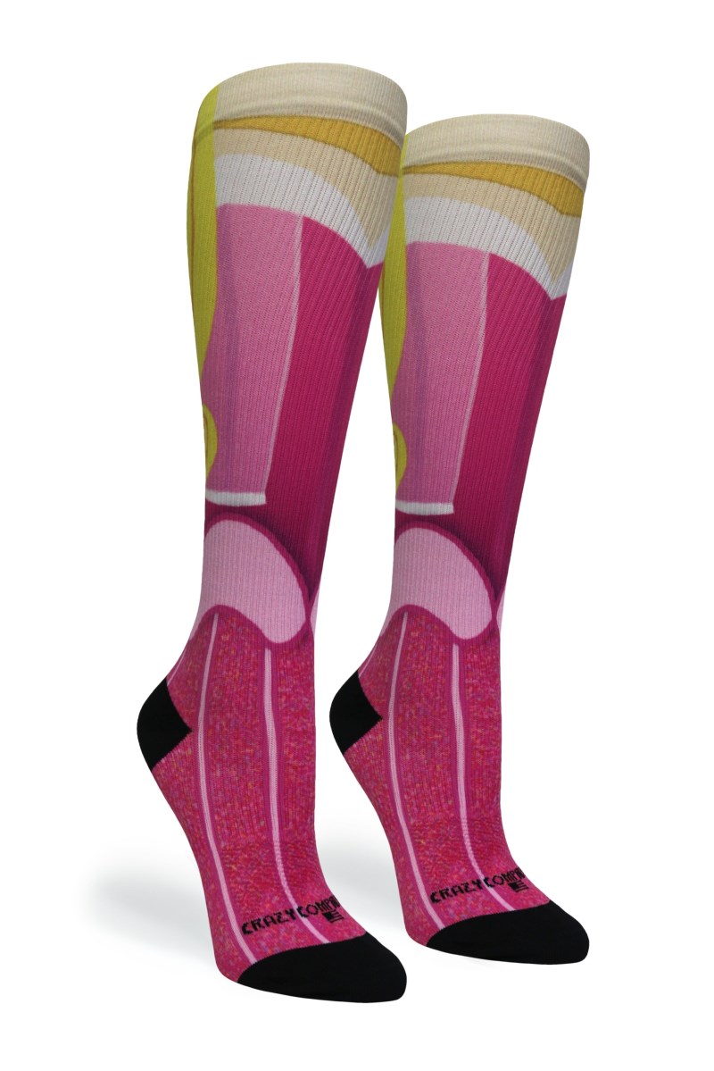 Crazy 360 Rosey Princess OTC Compression Socks (Standard & Extra Wide)