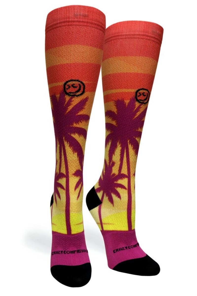 Crazy 360 Coconut Sunset OTC Compression Socks (Standard & Extra Wide)