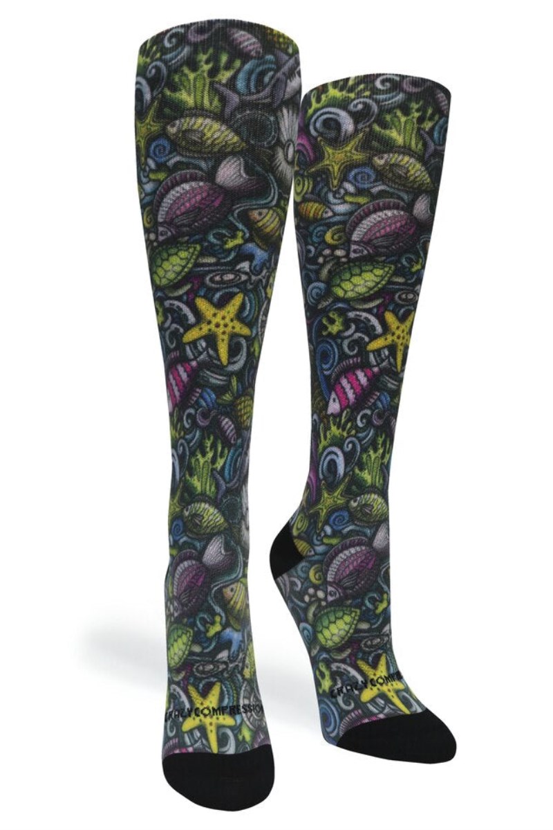 Crazy 360 Reef Nightlife OTC Compression Socks (Standard & Extra Wide)